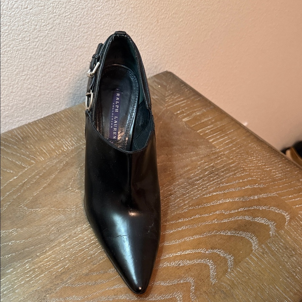 Ralph Lauren Black Heeled Boots